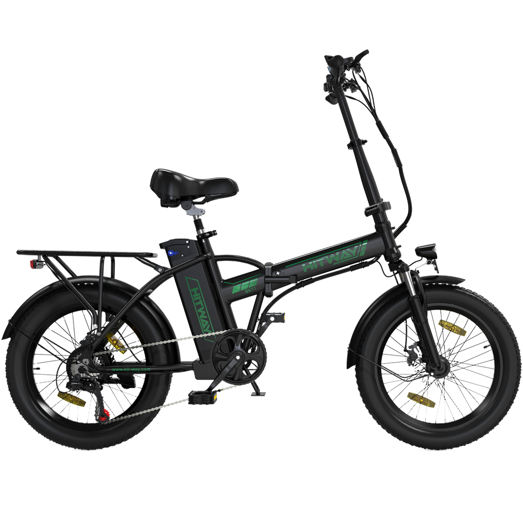 BK11 E-Bike 250W – 20 Zoll Fatbike mit 36V 12Ah Akku, 25 km/h & faltbarem Design