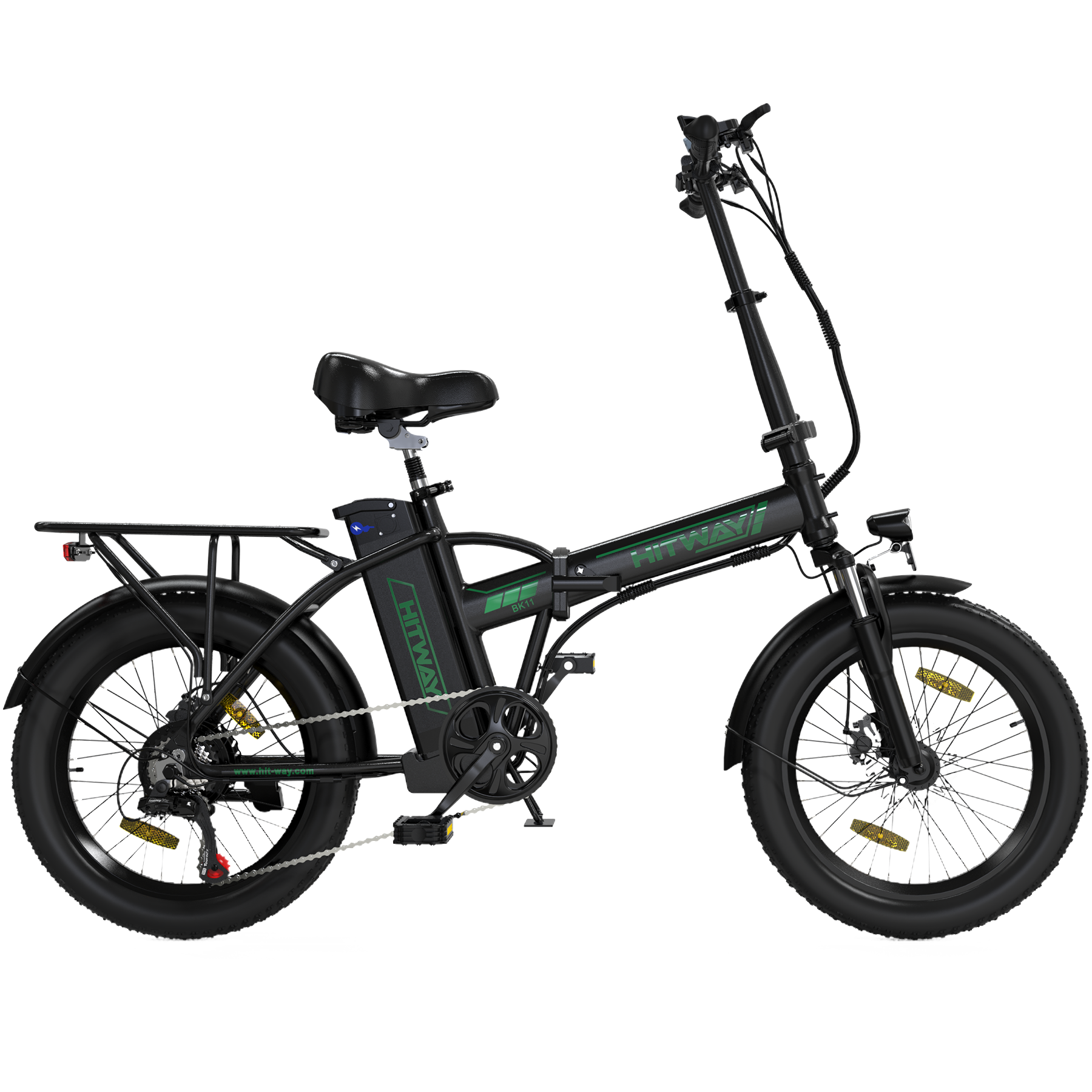 BK11 E-Bike 250W – 20 Zoll Fatbike mit 36V 12Ah Akku, 25 km/h & faltbarem Design