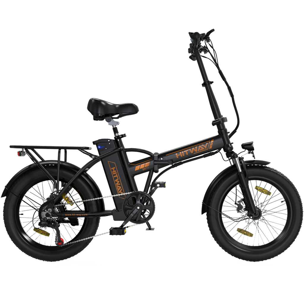 BK11 E-Bike 250W – 20 Zoll Fatbike mit 36V 12Ah Akku, 25 km/h & faltbarem Design