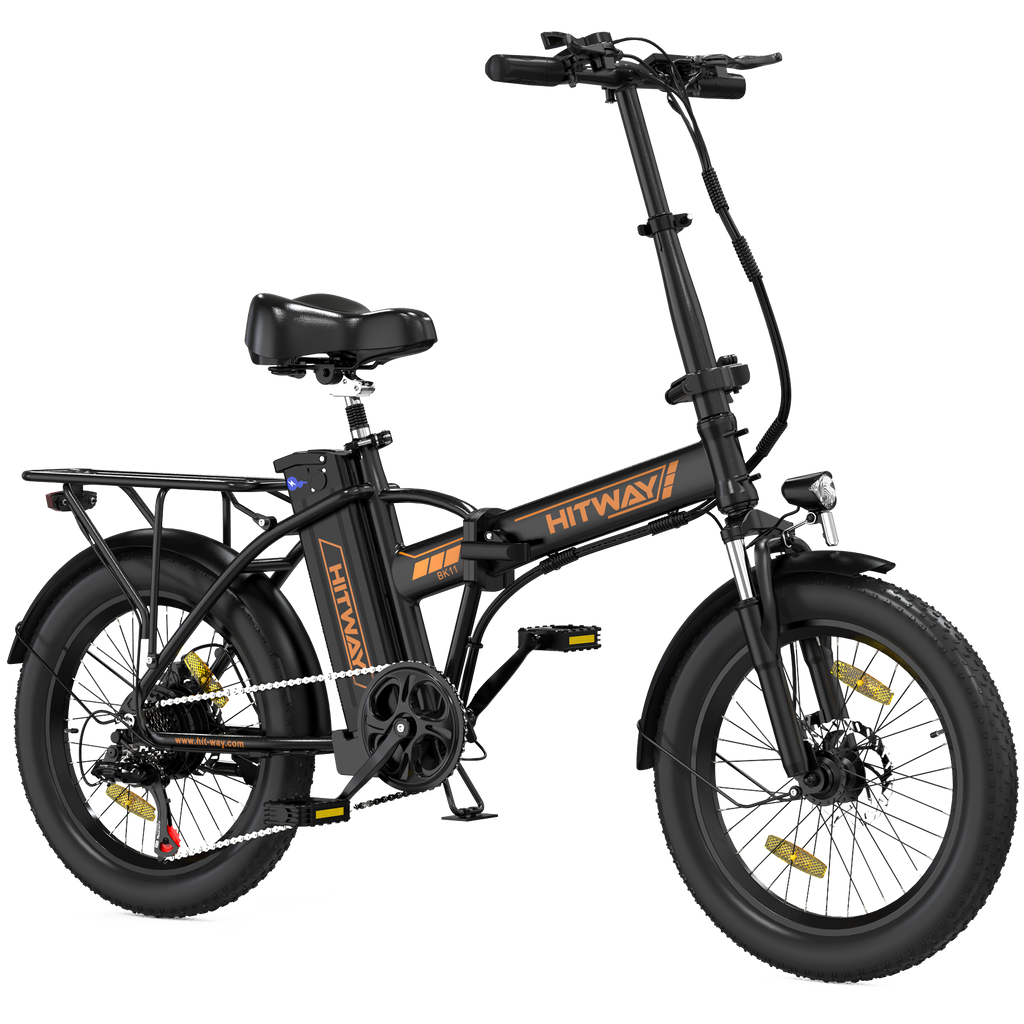 BK11 E-Bike 250W – 20 Zoll Fatbike mit 36V 12Ah Akku, 25 km/h & faltbarem Design