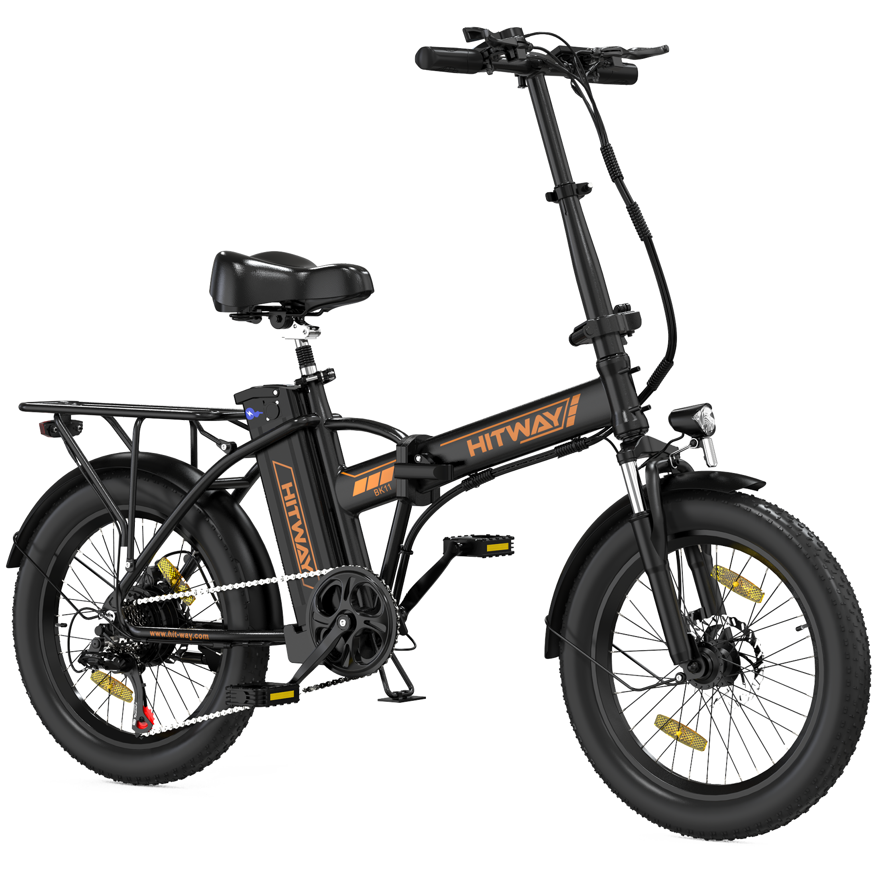 BK11 E-Bike 250W – 20 Zoll Fatbike mit 36V 12Ah Akku, 25 km/h & faltbarem Design