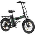 BK11 E-Bike 250W – 20 Zoll Fatbike mit 36V 12Ah Akku, 25 km/h & faltbarem Design