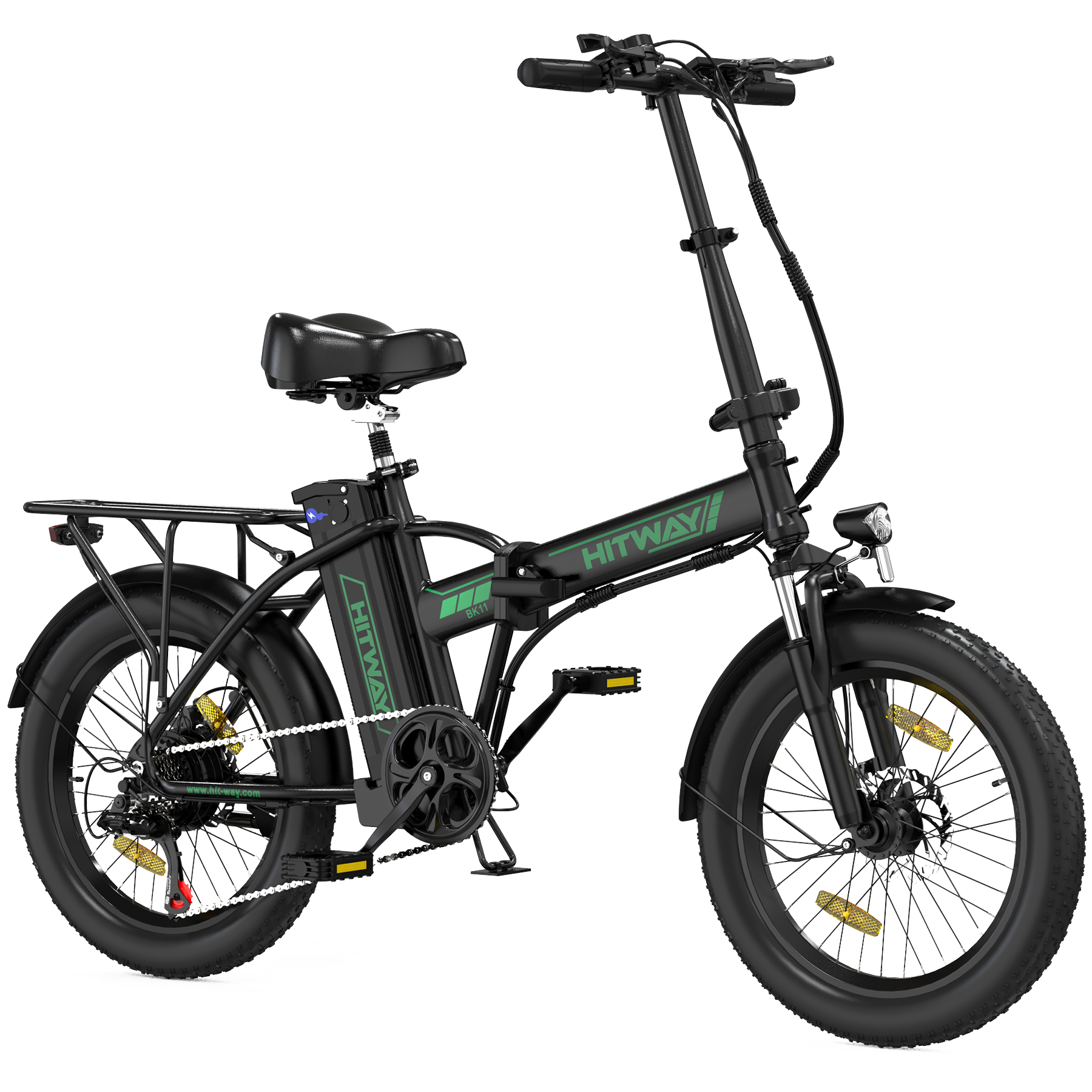 BK11 E-Bike 250W – 20 Zoll Fatbike mit 36V 12Ah Akku, 25 km/h & faltbarem Design