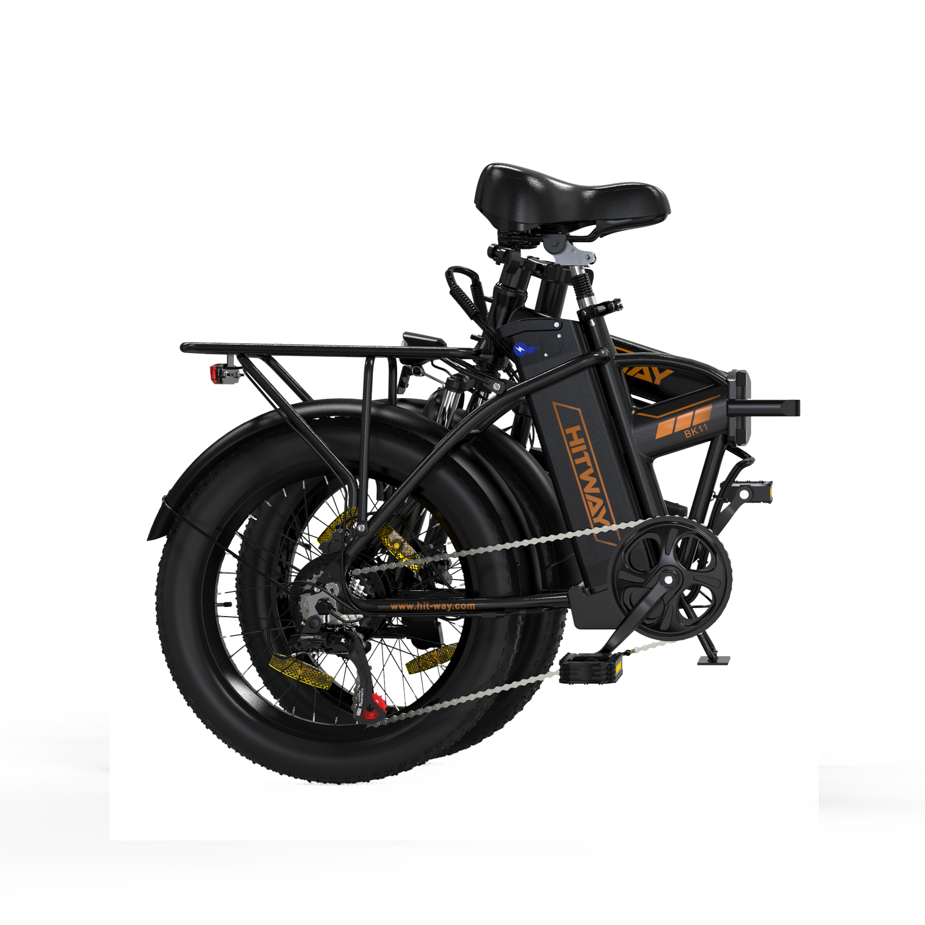 BK11 E-Bike 250W – 20 Zoll Fatbike mit 36V 12Ah Akku, 25 km/h & faltbarem Design