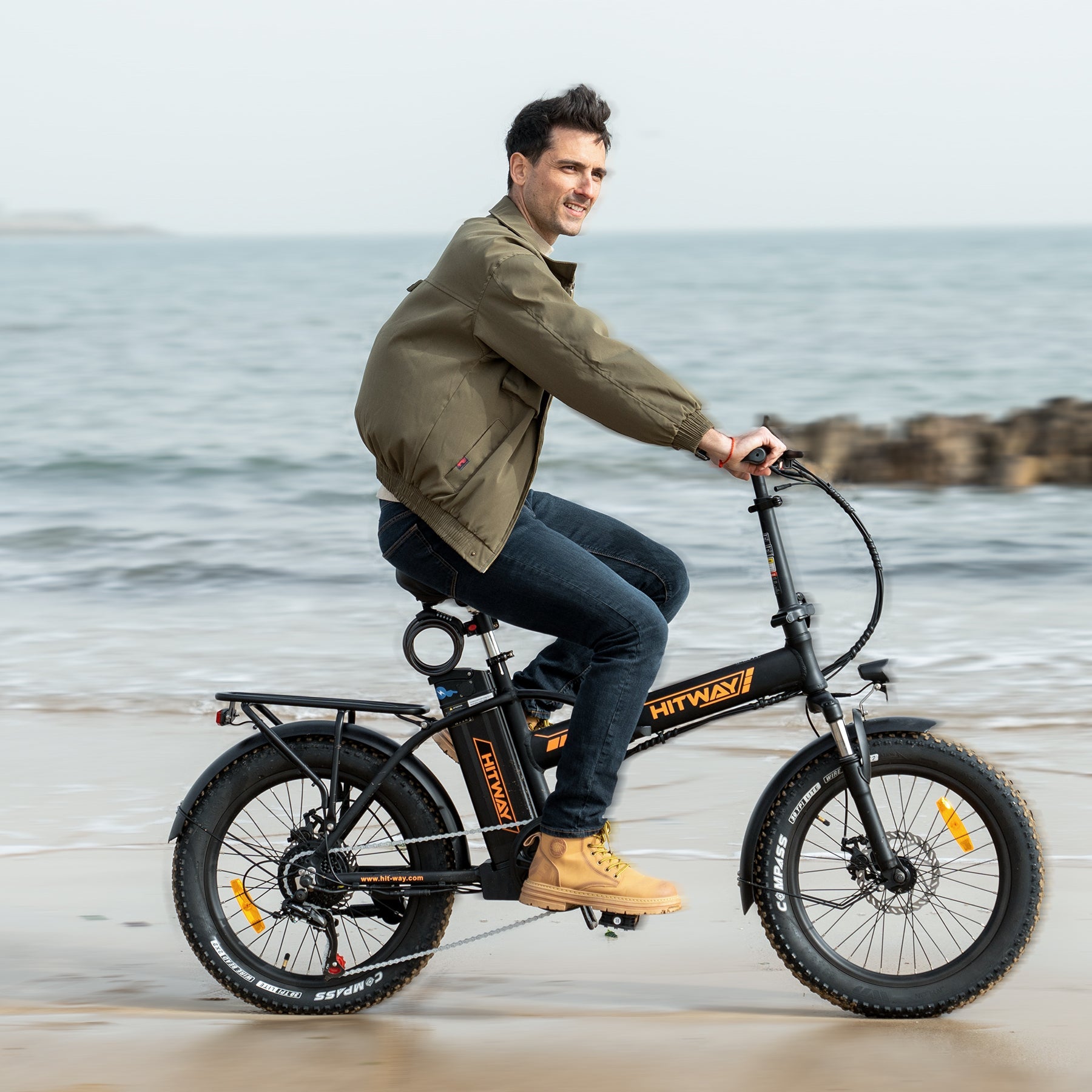 BK11 E-Bike 250W – 20 Zoll Fatbike mit 36V 12Ah Akku, 25 km/h & faltbarem Design