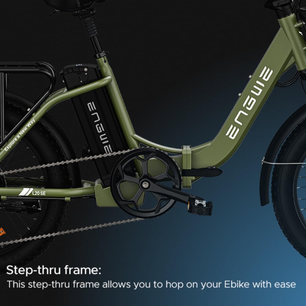 ENGWE E-Bike Klapprad 20 Zoll Elektrofahrrad Fatbike, Grün