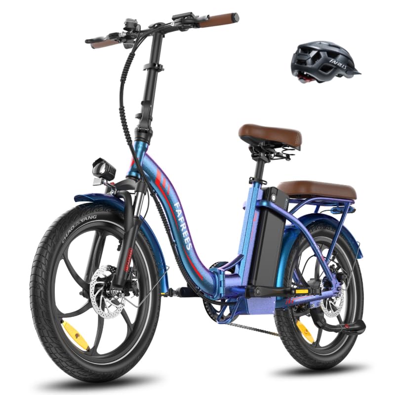 Ebike F20 Pro+ Fatbike Faltrad 20 Zoll mit 36V 22.5AH Akku Damen Ebike Herren 250W, Erwachsene Fatbike Elektromobilrad 140kg, E Mountainbike 20°, Ebike 25km/h (Handyhalter, Buntes Blau)
