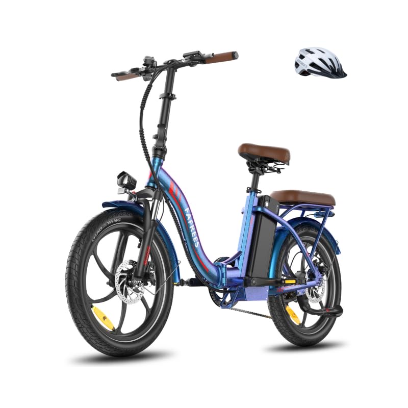 Ebike F20 Pro+ Fatbike Faltrad 20 Zoll mit 36V 22.5AH Akku Damen Ebike Herren 250W, Erwachsene Fatbike Elektromobilrad 140kg, E Mountainbike 20°, Ebike 25km/h (Handyhalter, Buntes Blau)