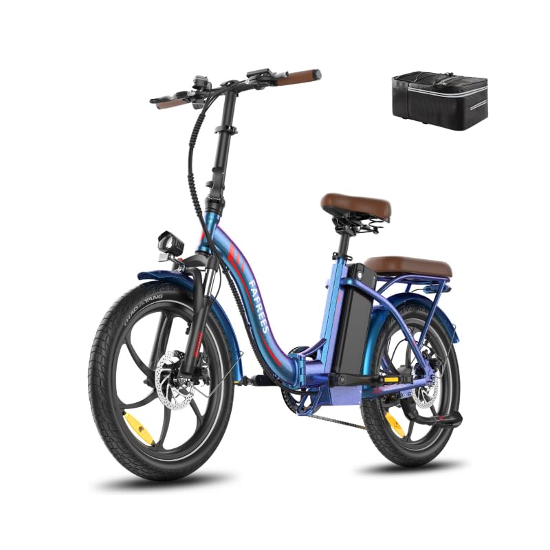 Ebike F20 Pro+ Fatbike Faltrad 20 Zoll mit 36V 22.5AH Akku Damen Ebike Herren 250W, Erwachsene Fatbike Elektromobilrad 140kg, E Mountainbike 20°, Ebike 25km/h (Handyhalter, Buntes Blau)
