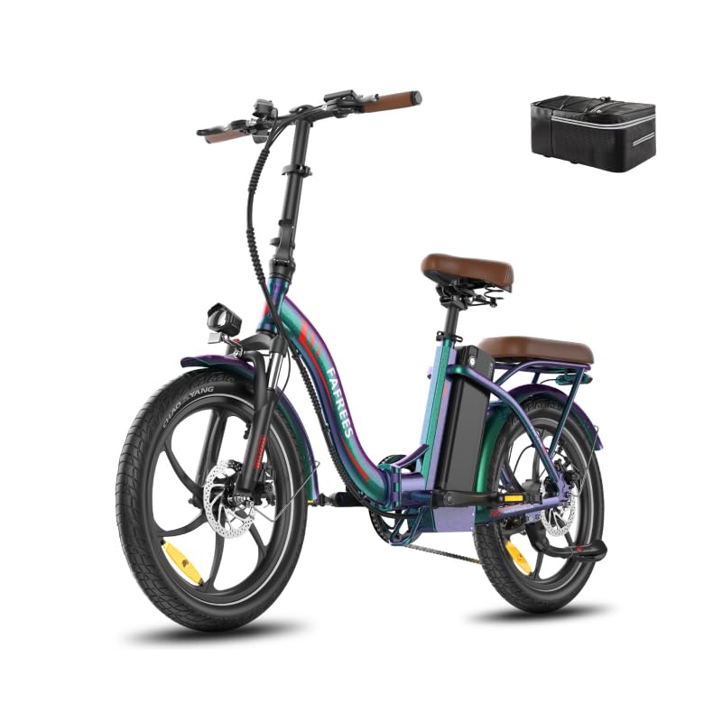 Ebike F20 Pro+ Fatbike Faltrad 20 Zoll mit 36V 22.5AH Akku Damen Ebike Herren 250W, Erwachsene Fatbike Elektromobilrad 140kg, E Mountainbike 20°, Ebike 25km/h (Handyhalter, Buntes Blau)