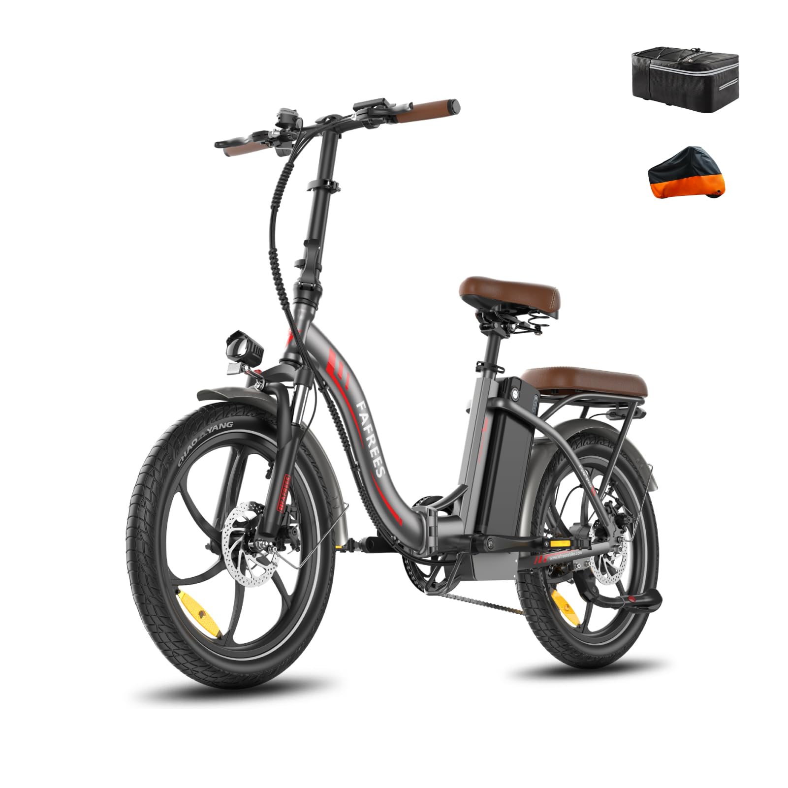 Ebike F20 Pro+ Fatbike Faltrad 20 Zoll mit 36V 22.5AH Akku Damen Ebike Herren 250W, Erwachsene Fatbike Elektromobilrad 140kg, E Mountainbike 20°, Ebike 25km/h (Handyhalter, Buntes Blau)