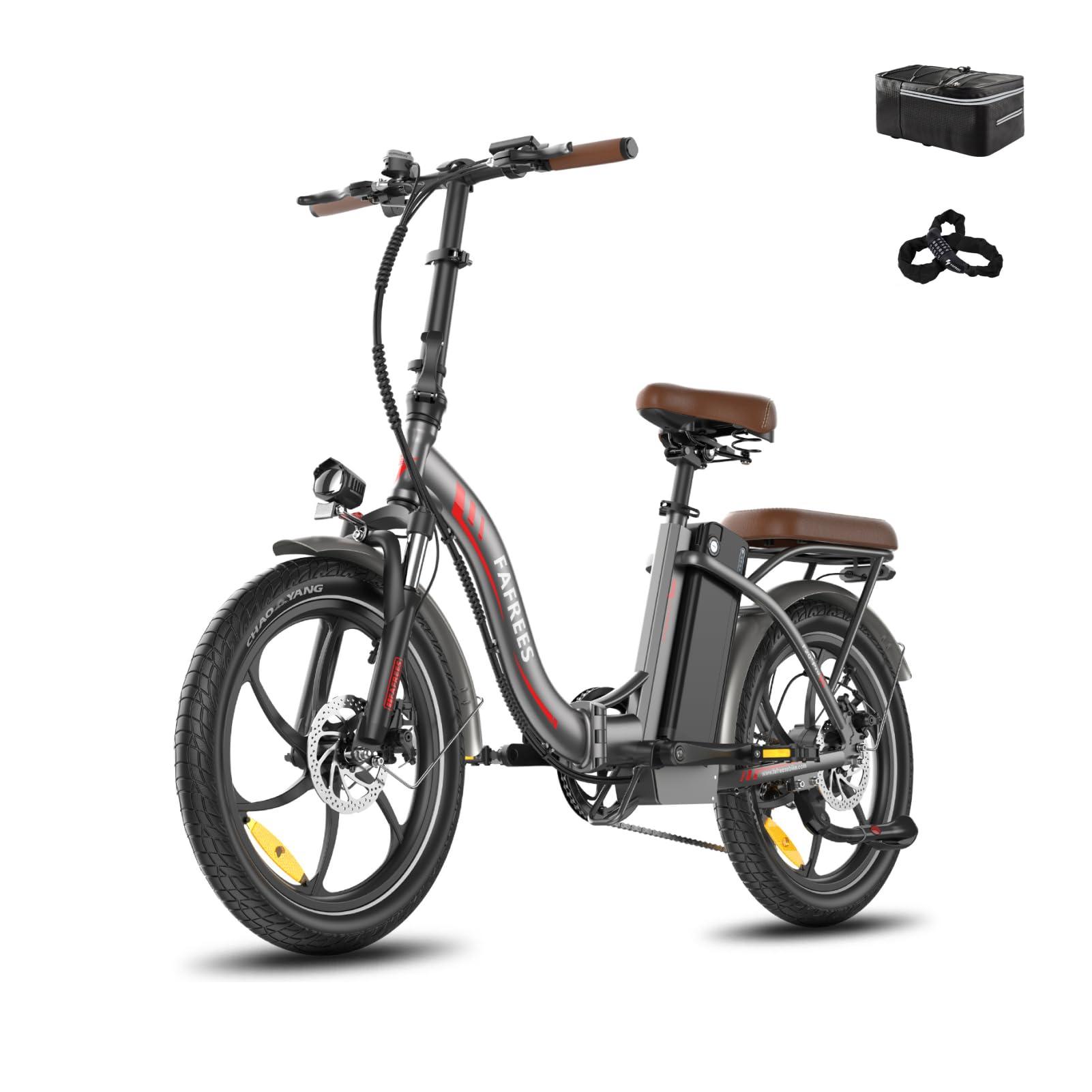 Ebike F20 Pro+ Fatbike Faltrad 20 Zoll mit 36V 22.5AH Akku Damen Ebike Herren 250W, Erwachsene Fatbike Elektromobilrad 140kg, E Mountainbike 20°, Ebike 25km/h (Handyhalter, Buntes Blau)