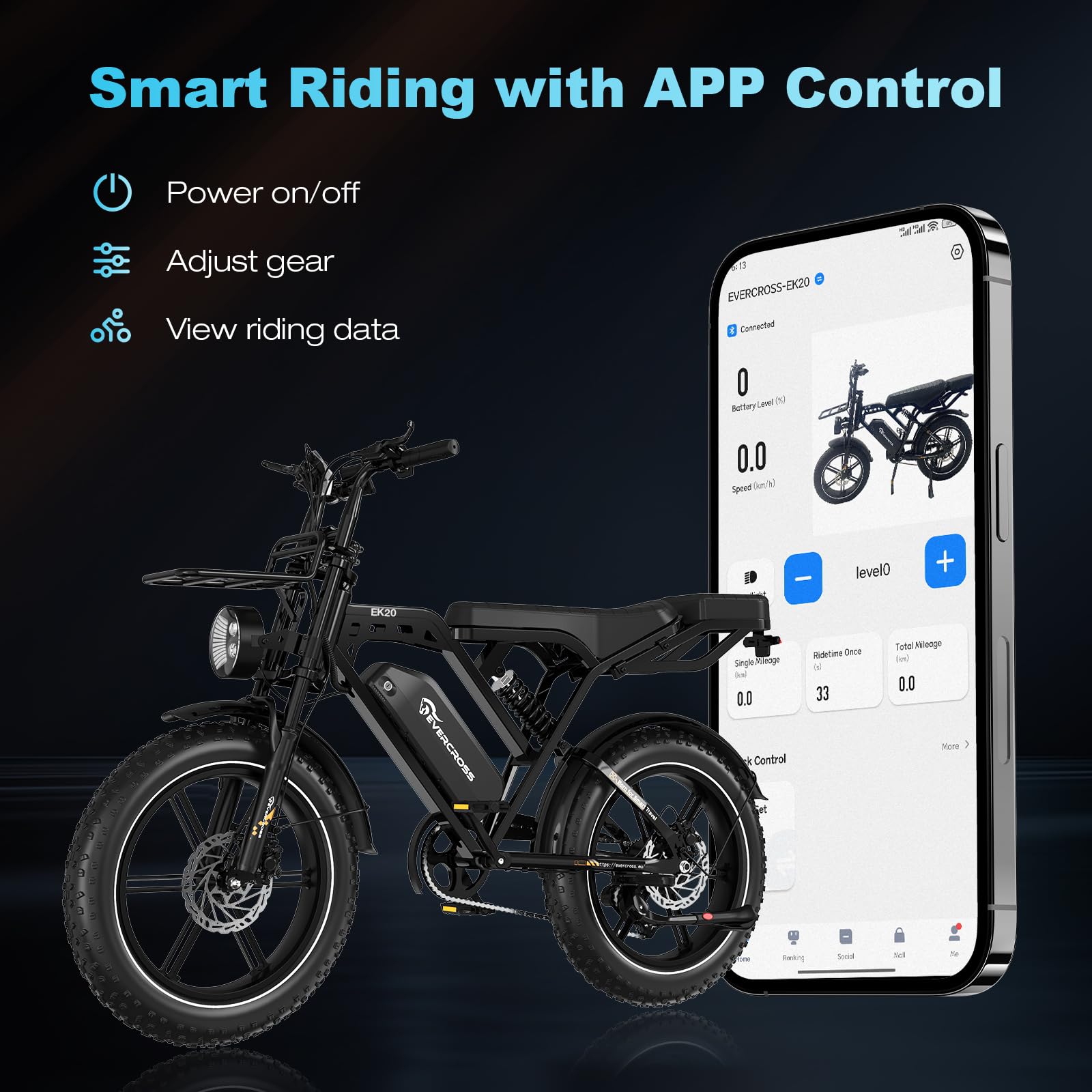 EVERCROSS EK5 Elektrofahrrad, 250W E Bike für Erwachsene, 36V Faltbares Elektrofahrräder Mountainbike, bis zu 25KM/H, Reichweite 35-60km, 16'' Reifen Elektrisches City Bike mit Verstellbarem Sitz