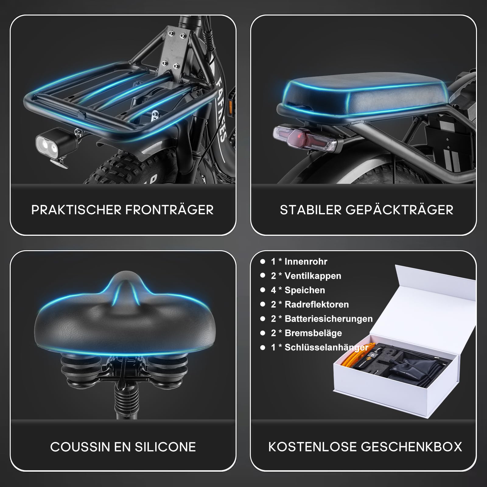 Fafrees F20 X-Max E-Bike Klapprad Elektrofahrrad 48V 30Ah Akku 20 Zoll *4.0 Fat Tire E-Mountainbike Maximales Drehmoment 65 N.m