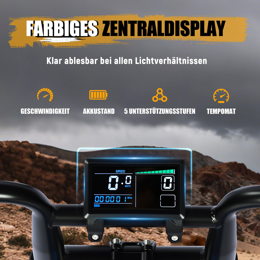 ESKUTE V202 2er Set E-Bike, 48V 20,8Ah Akku, 20×4 Zoll Fatbike, NFC-Entsperrung, bis 80 km Reichweite, Vollfederung für Gelände, Schnee & Sand