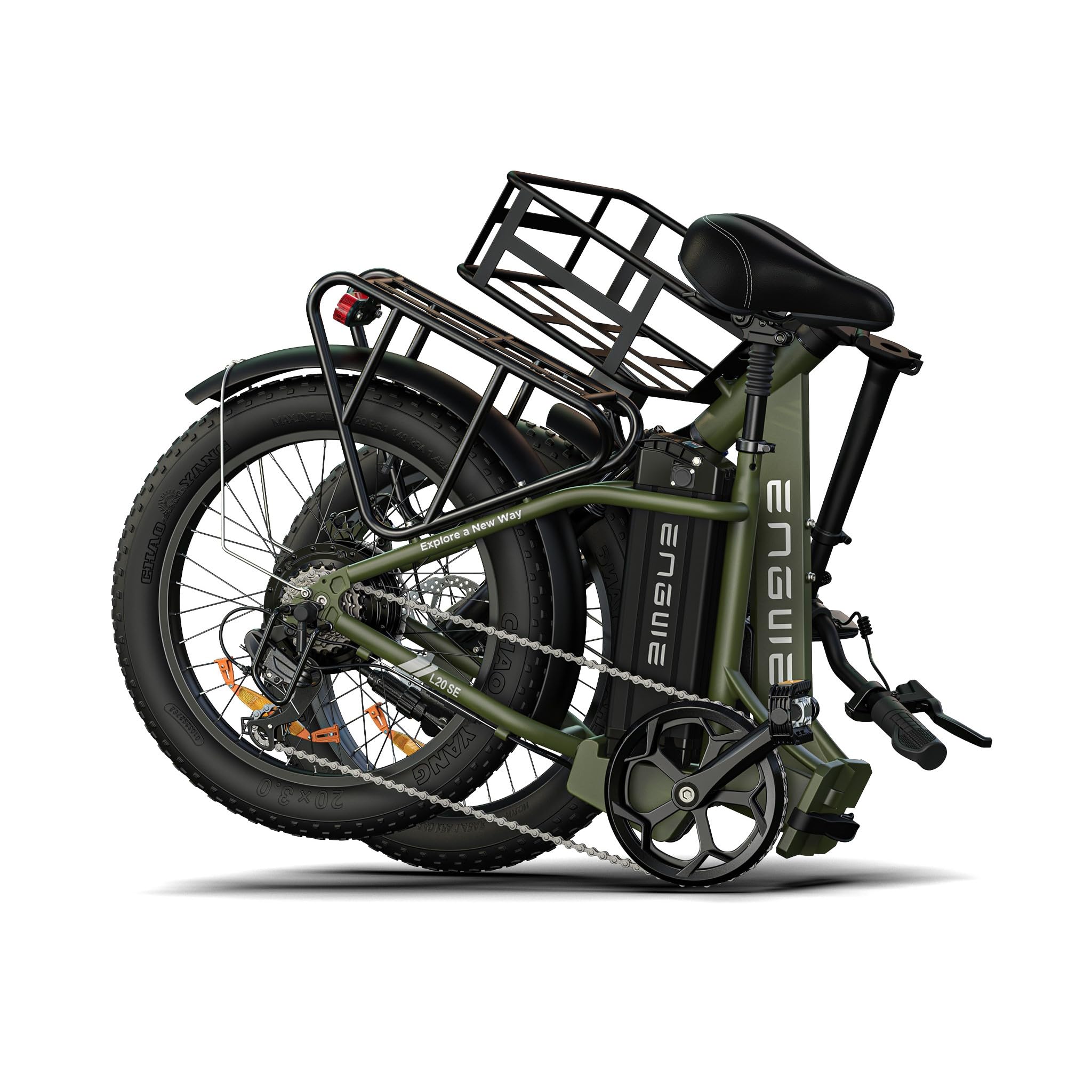 ENGWE E-Bike Klapprad 20 Zoll Elektrofahrrad Fatbike, Grün – Radab