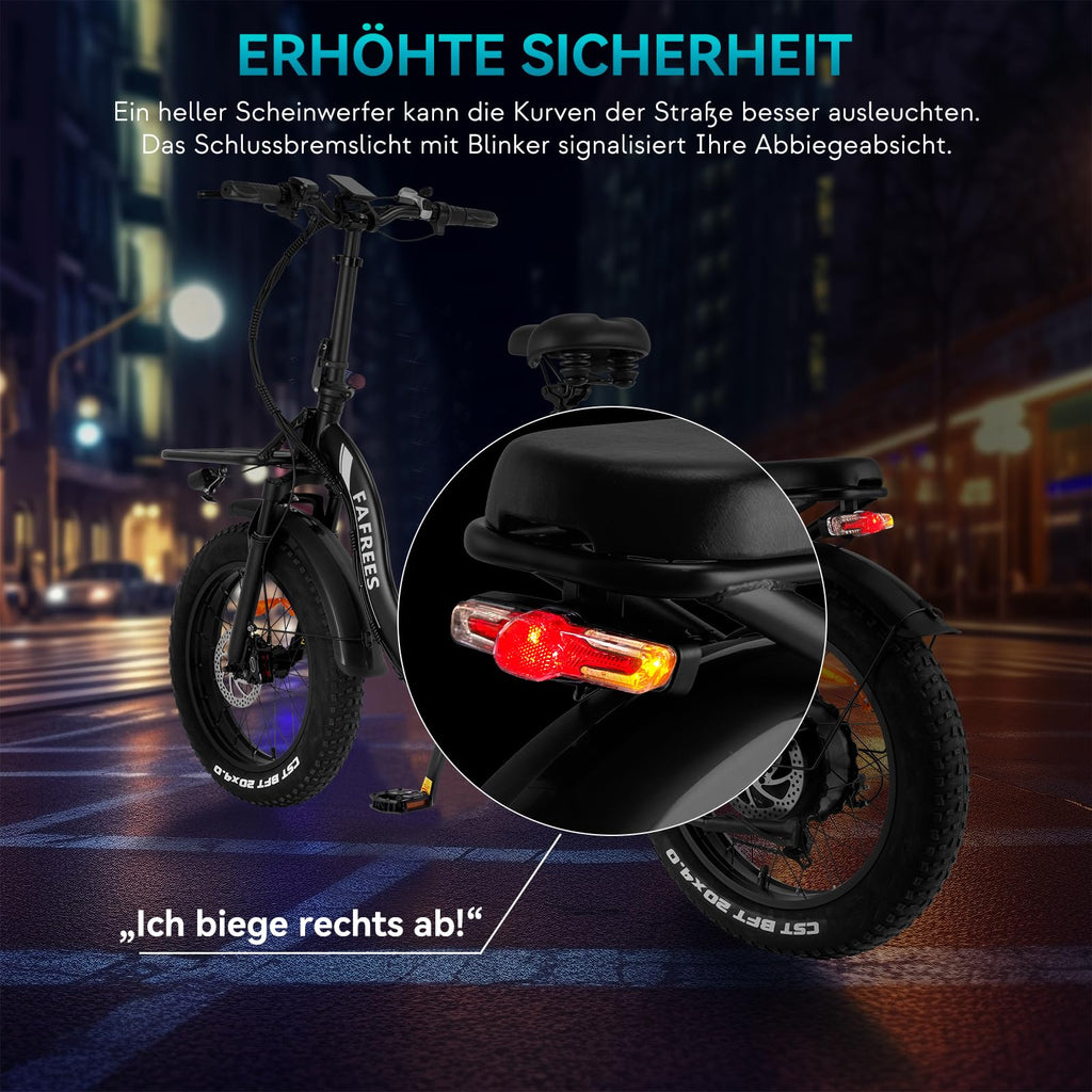 Fafrees F20 X-Max E-Bike Klapprad Elektrofahrrad 48V 30Ah Akku 20 Zoll *4.0 Fat Tire E-Mountainbike Maximales Drehmoment 65 N.m