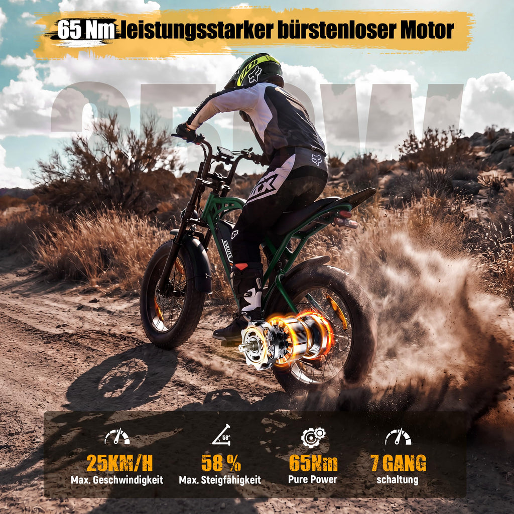 ESKUTE V202 2er Set E-Bike, 48V 20,8Ah Akku, 20×4 Zoll Fatbike, NFC-Entsperrung, bis 80 km Reichweite, Vollfederung für Gelände, Schnee & Sand