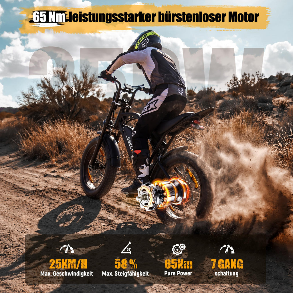 ESKUTE V202 2er Set E-Bike, 48V 20,8Ah Akku, 20×4 Zoll Fatbike, NFC-Entsperrung, bis 80 km Reichweite, Vollfederung für Gelände, Schnee & Sand