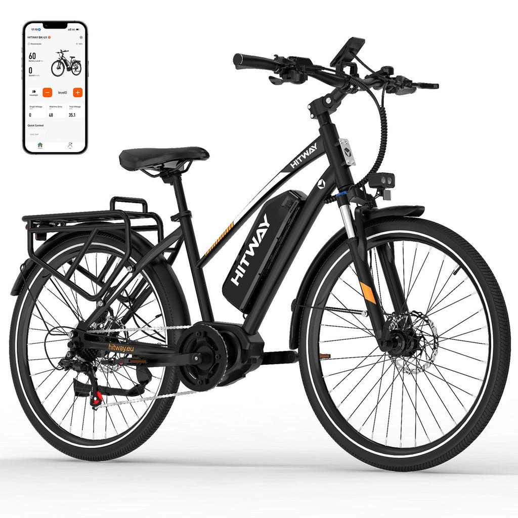 BK-U1 E-Bike mit Ananda M60 Mittelmotor – 150–180 km Reichweite, NFC & App, 27.5" Trekking Elektrofahrrad
