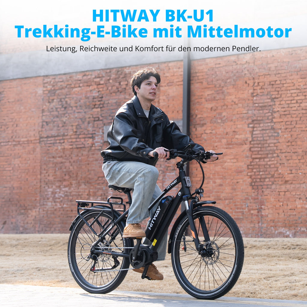 BK-U1 E-Bike mit Ananda M60 Mittelmotor – 150–180 km Reichweite, NFC & App, 27.5" Trekking Elektrofahrrad