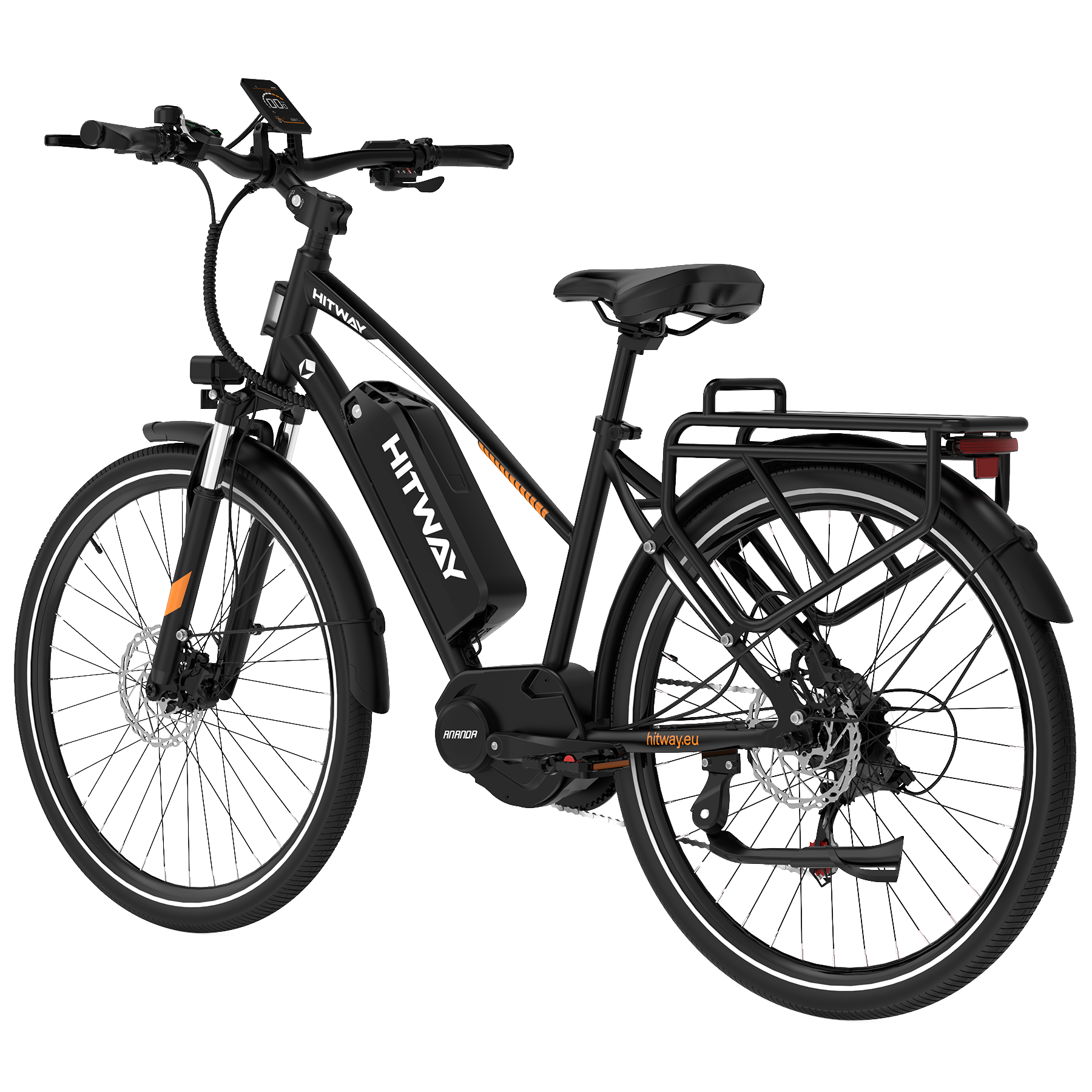 BK-U1 E-Bike mit Ananda M60 Mittelmotor – 150–180 km Reichweite, NFC & App, 27.5" Trekking Elektrofahrrad