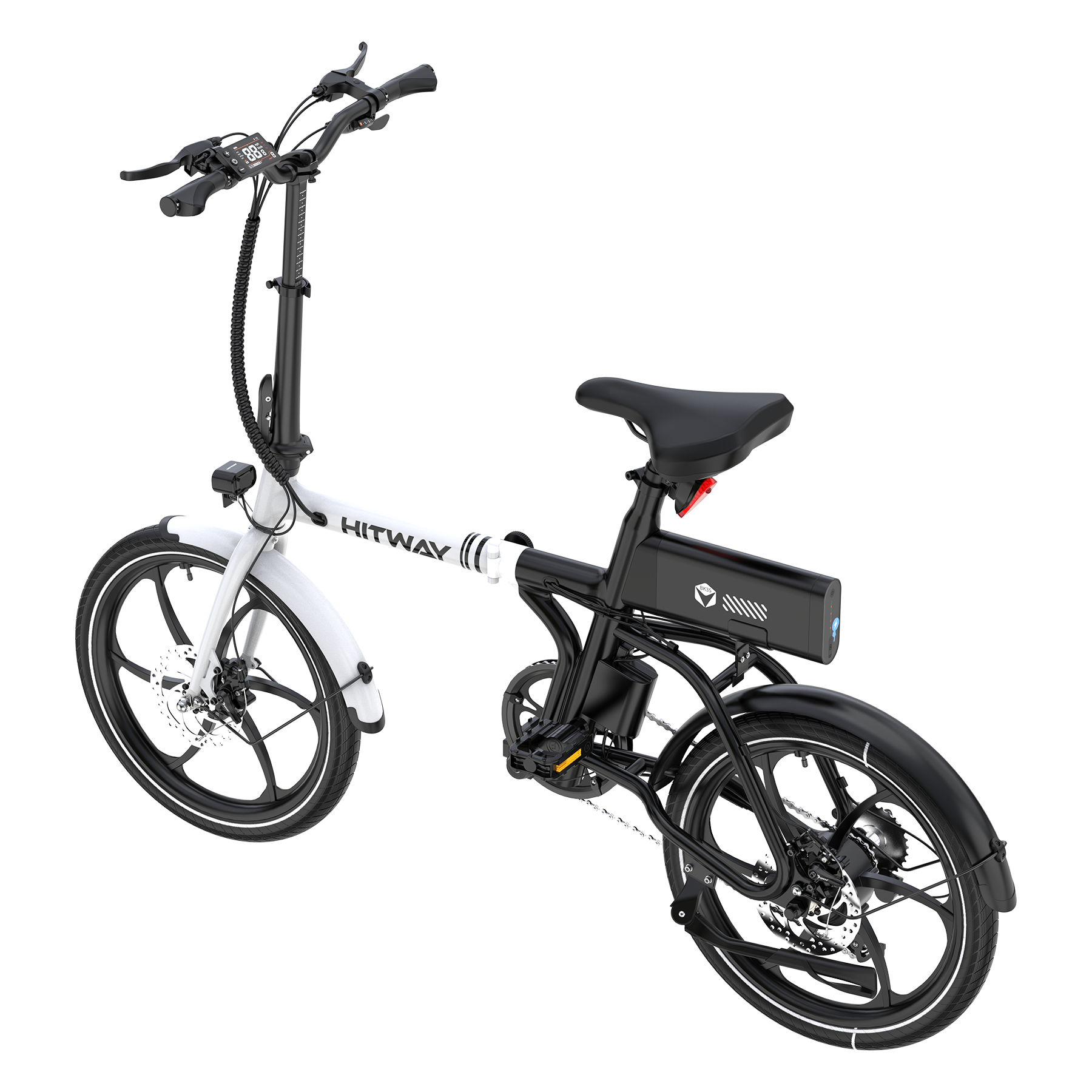 BK35S PRO 250W E-Faltrad – Kompaktes Klapprad mit 36V 9Ah Akku, 25 km/h, Shimano 7-Gang & App Display