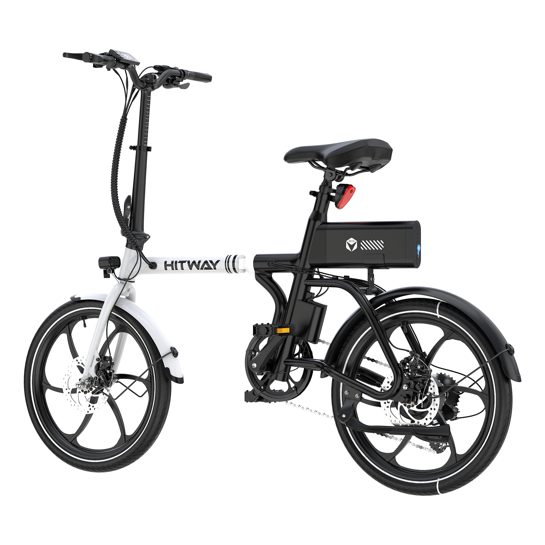 BK35S PRO 250W E-Faltrad – Kompaktes Klapprad mit 36V 9Ah Akku, 25 km/h, Shimano 7-Gang & App Display