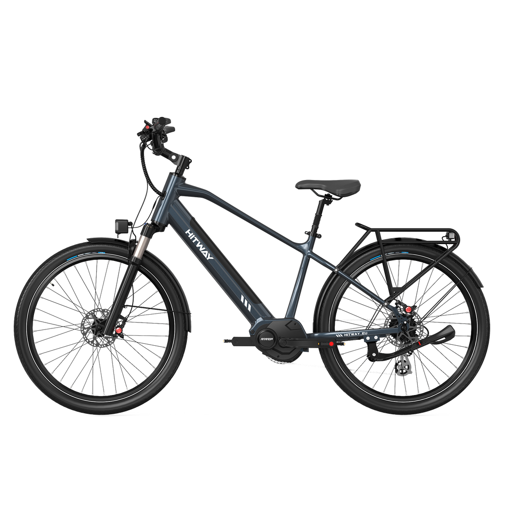 BK33 E-Bike 250W Mid-Drive – 26 Zoll Elektrofahrrad mit 80Nm Drehmoment, 374Wh Akku & App-Steuerung