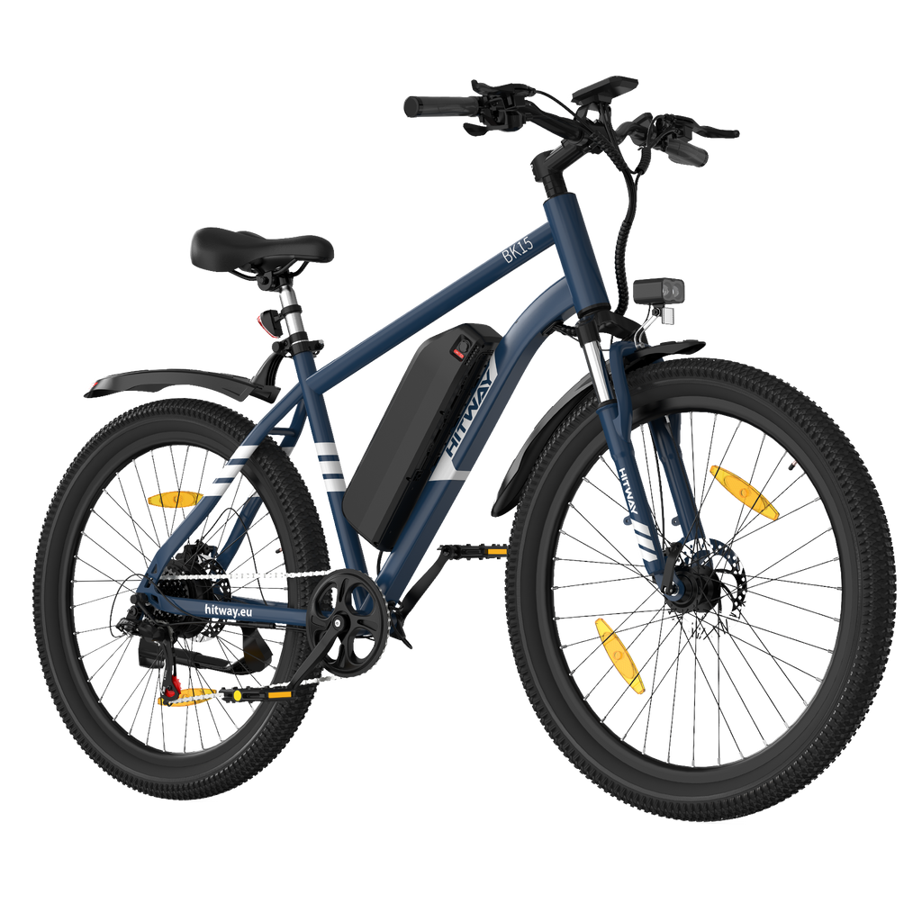 BK15 PRO E-Bike 250W – 27,5 Zoll City & Trekking E-Bike mit 36V 13Ah Akku, Shimano 7-Gang & 100 km Reichweite
