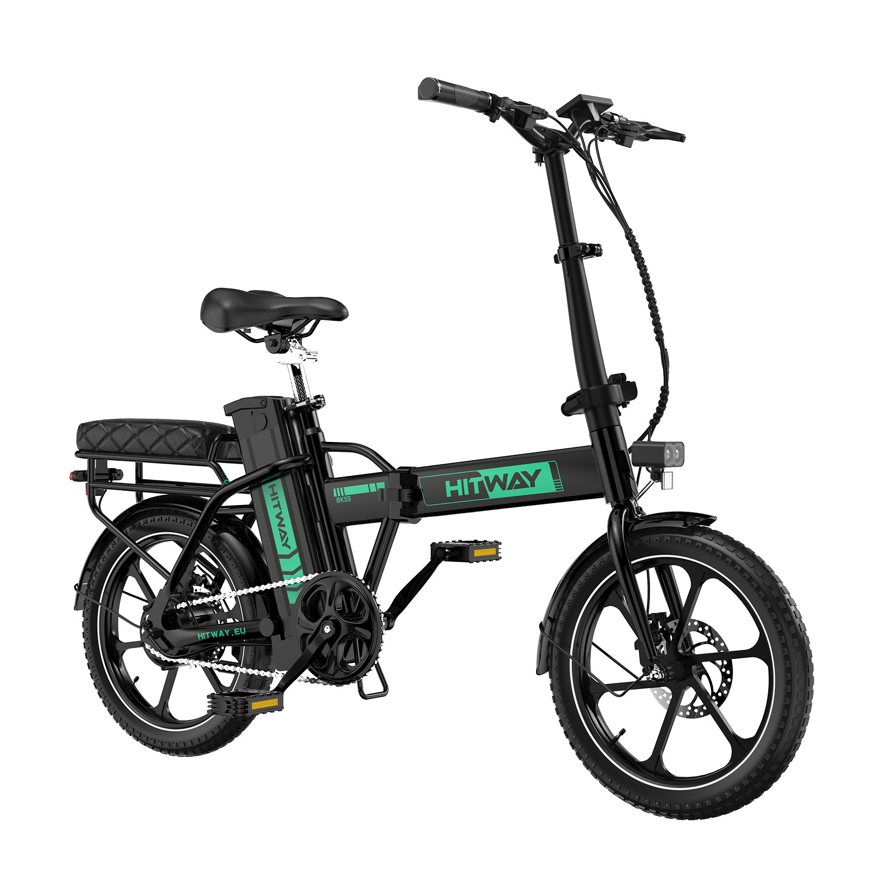 HITWAY BK5SL Faltrad E-Bike 250W – Kompaktes 16 Zoll Elektrofahrrad mit 36V 13Ah Akku & App-Steuerung
