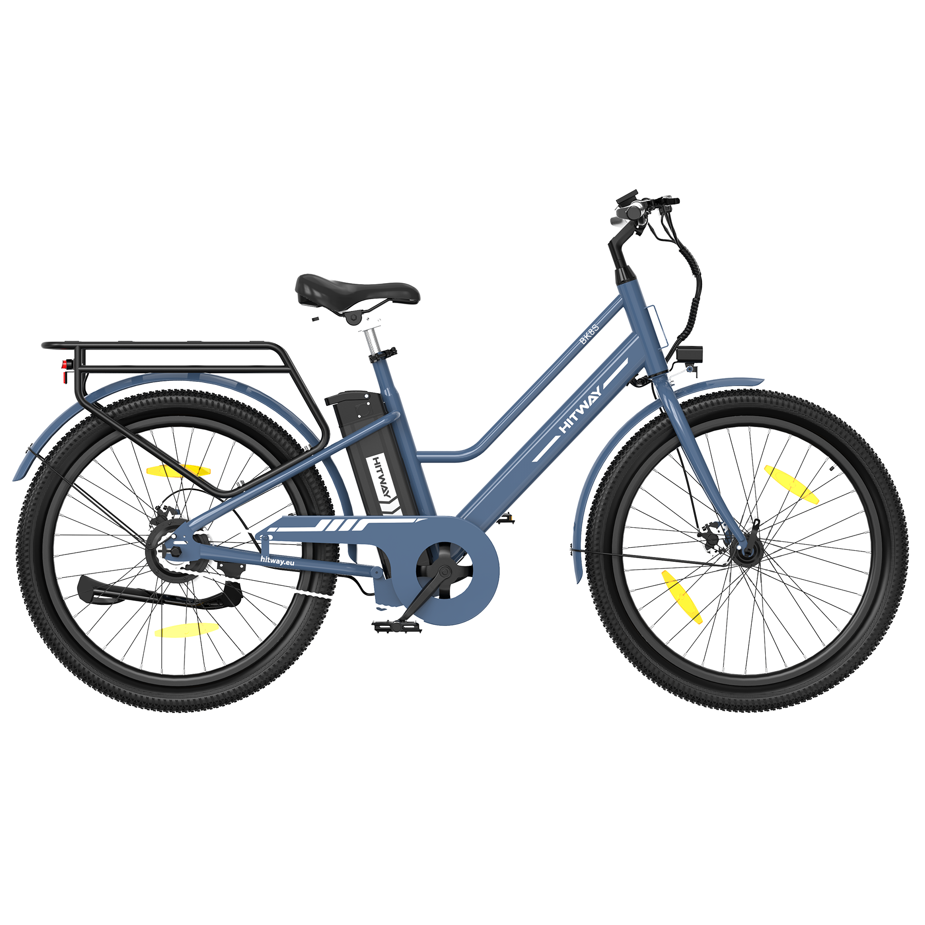BK8SL E-Bike 250W – 27,5 Zoll City E-Bike mit 36V 13Ah Akku, Bluetooth App & Tiefeinstieg