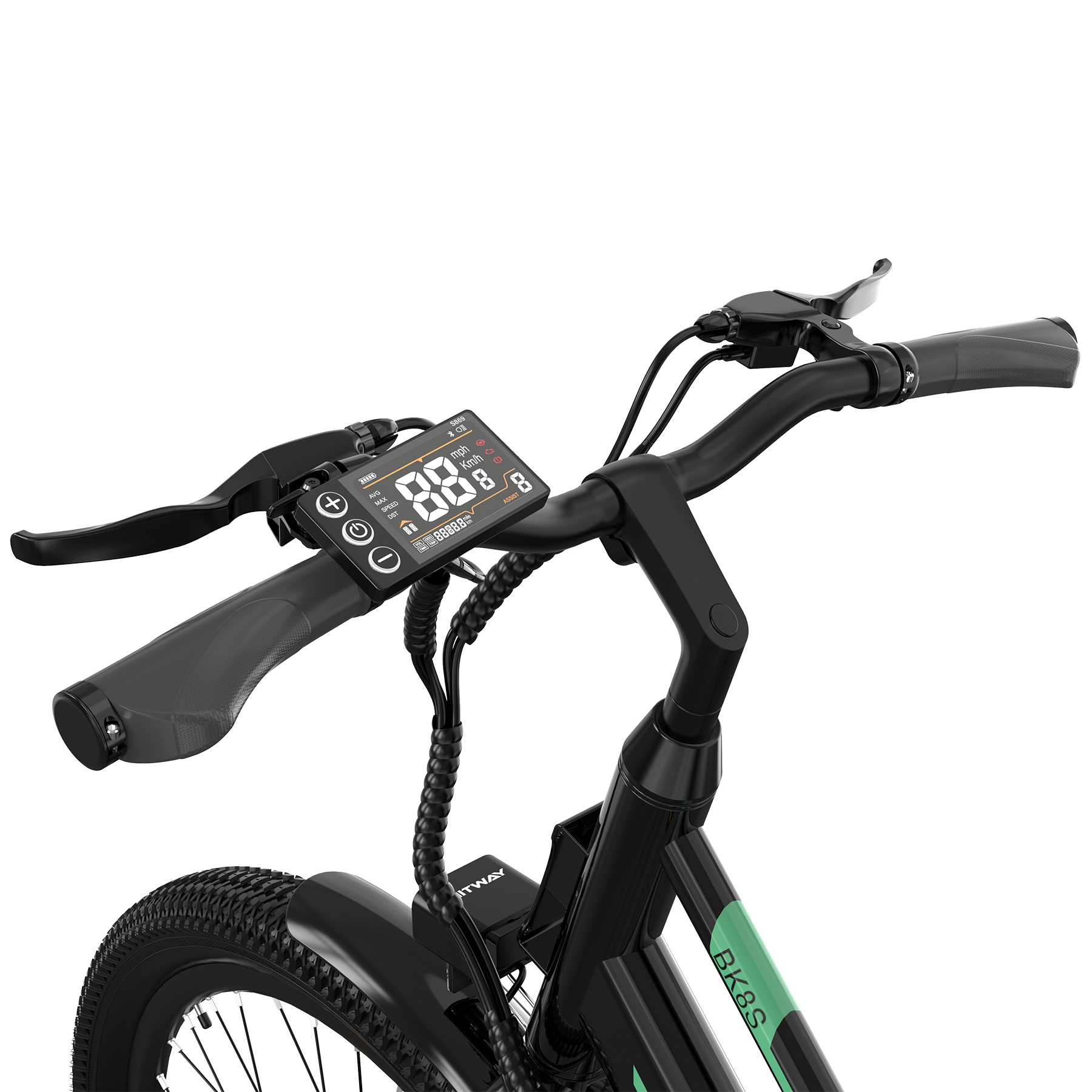 BK8SL E-Bike 250W – 27,5 Zoll City E-Bike mit 36V 13Ah Akku, Bluetooth App & Tiefeinstieg