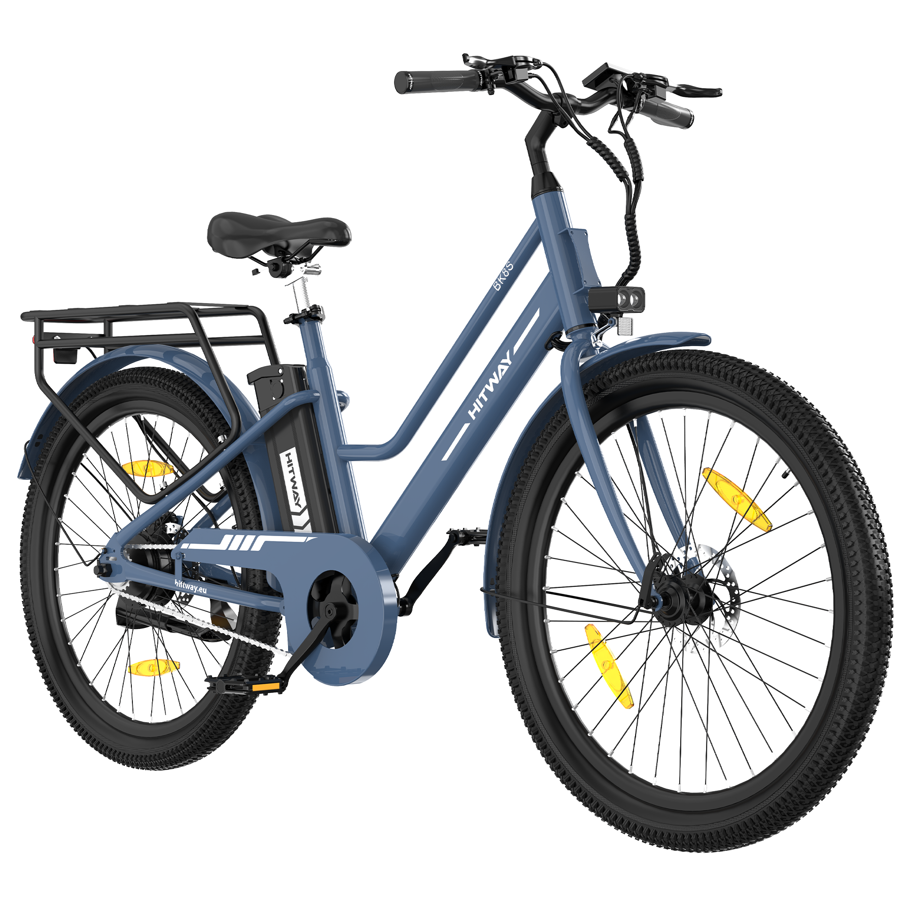 BK8SL E-Bike 250W – 27,5 Zoll City E-Bike mit 36V 13Ah Akku, Bluetooth App & Tiefeinstieg