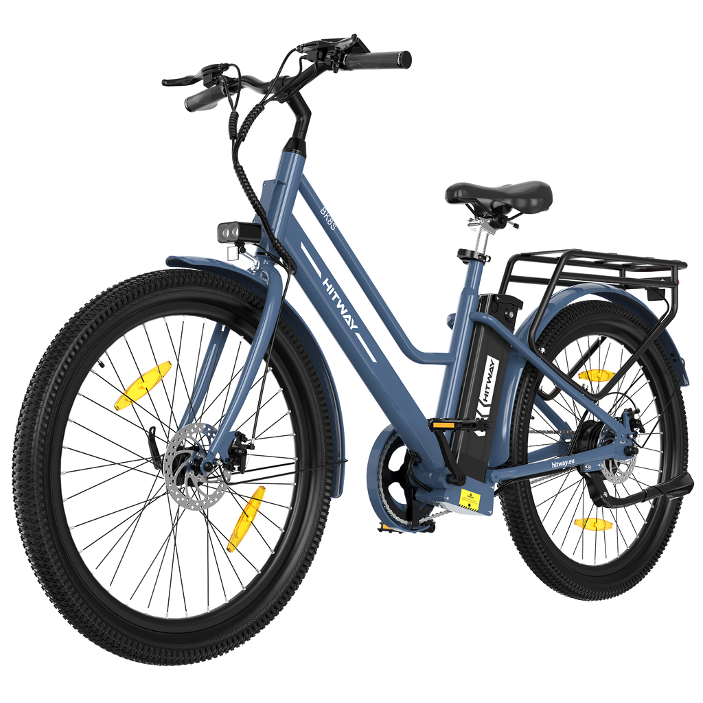 BK8SL E-Bike 250W – 27,5 Zoll City E-Bike mit 36V 13Ah Akku, Bluetooth App & Tiefeinstieg
