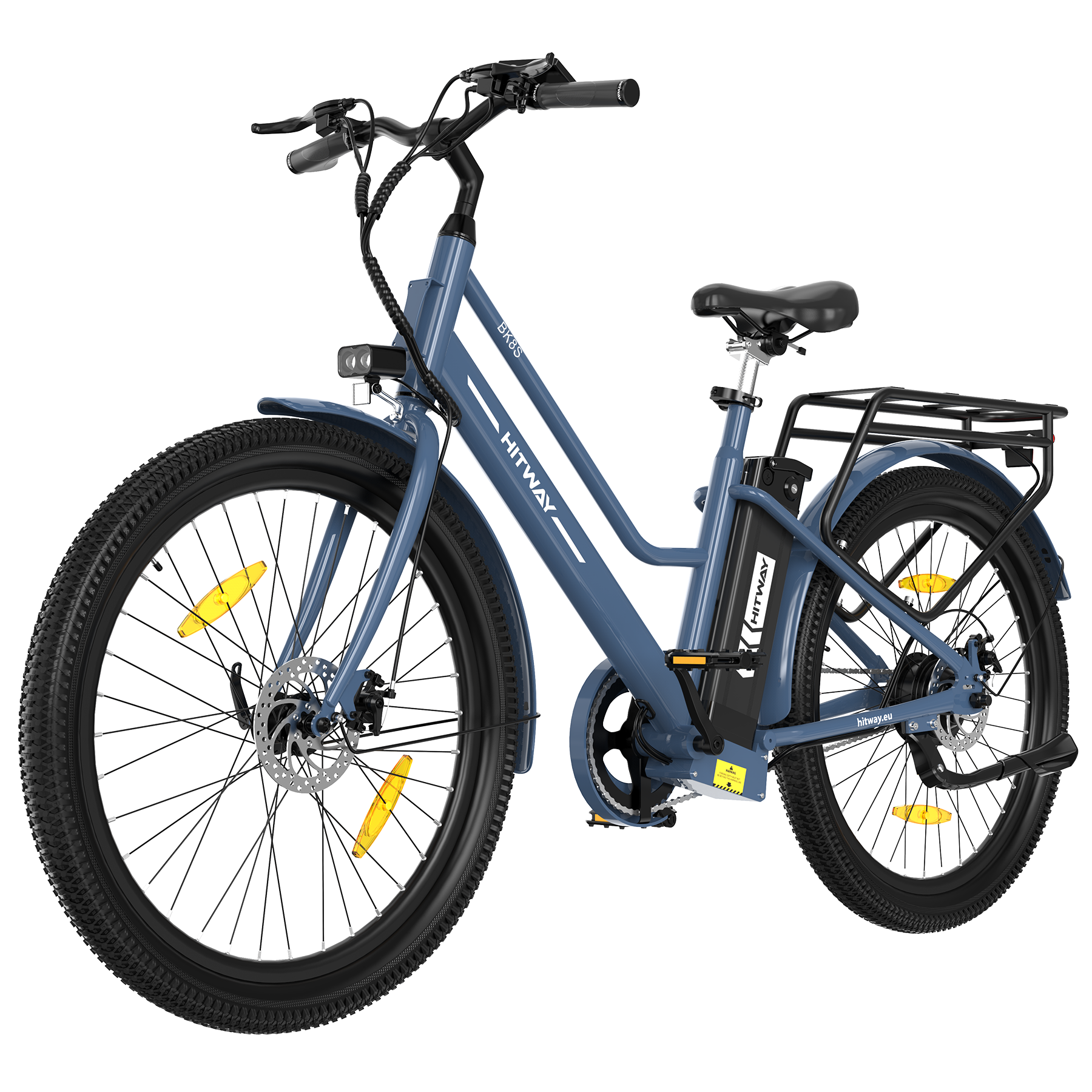 BK8SL E-Bike 250W – 27,5 Zoll City E-Bike mit 36V 13Ah Akku, Bluetooth App & Tiefeinstieg
